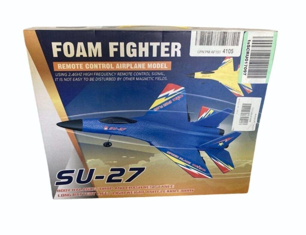 SU-27 Foam Fighter RC Airplane – 2.4GHz Remote Control Model Jet with Lightweight Crash-Resistant Body
